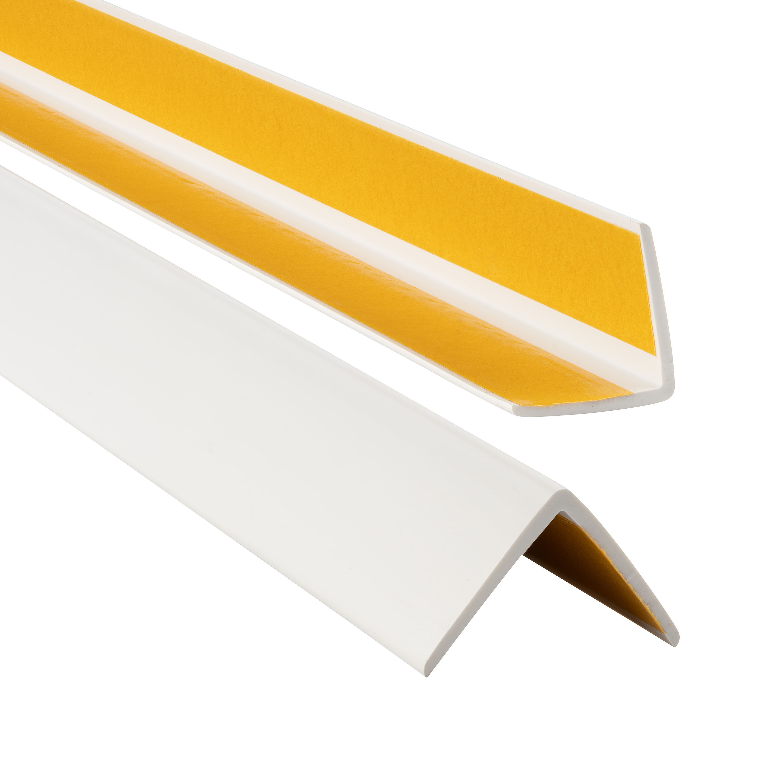 Cornière PVC, baguette d'angle de protection 50x50mm, autoadhésif
